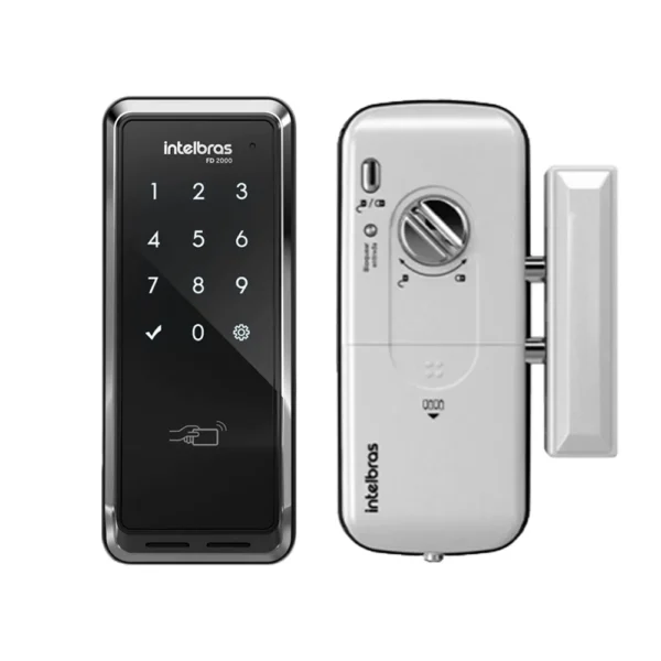 Fechadura Digital Intelbras de Sobrepor FD 2000 Senha e Tag